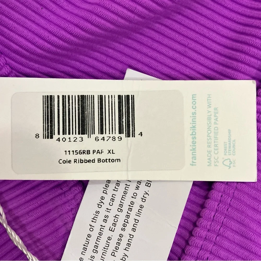 New Frankie’s Bikinis Core Ribbed Bottom